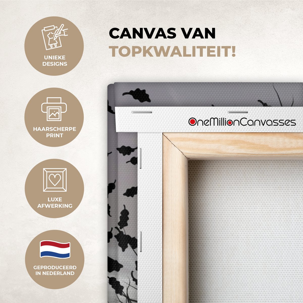 Canvas schilderij  - Wanddecoratie Bomen - Gezicht - Bladeren - Moderne kunst - Muurdecoratie woonkamer - Kamer decoratie modern - Abstracte schilderijen
