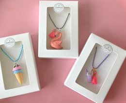 Bubble tea | Children's necklace