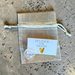Bag Full of Comfort with Rock Crystal Heart