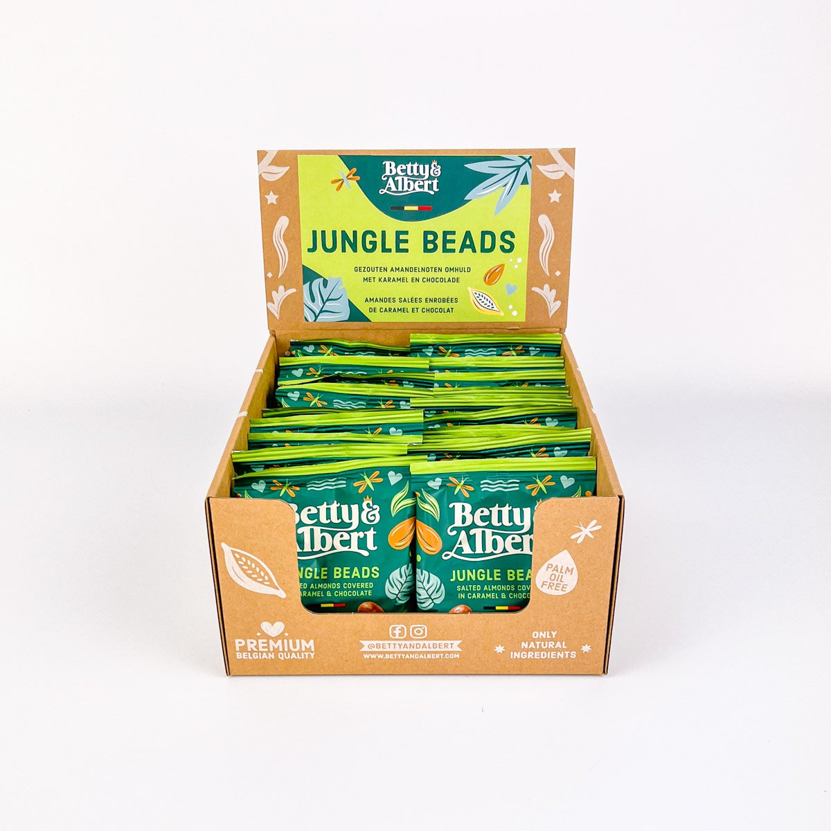 Jungle beads 45g - chocolate covered almonds