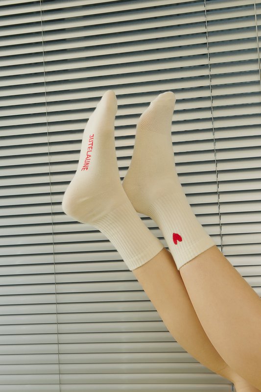 Chaussettes Coeur Rouge