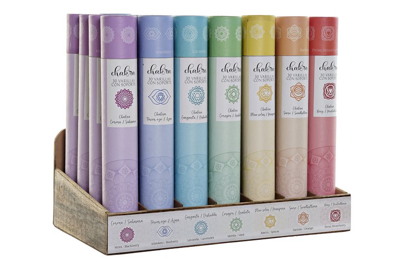 INCIENSO VARILLA SET 30 AROMA 35X19,5X29 CHAKRAS 7 IN186239