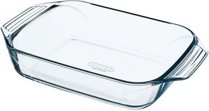 Pyrex - Irresistible baking dish rectangle with handles 2.9 liters - Transparent