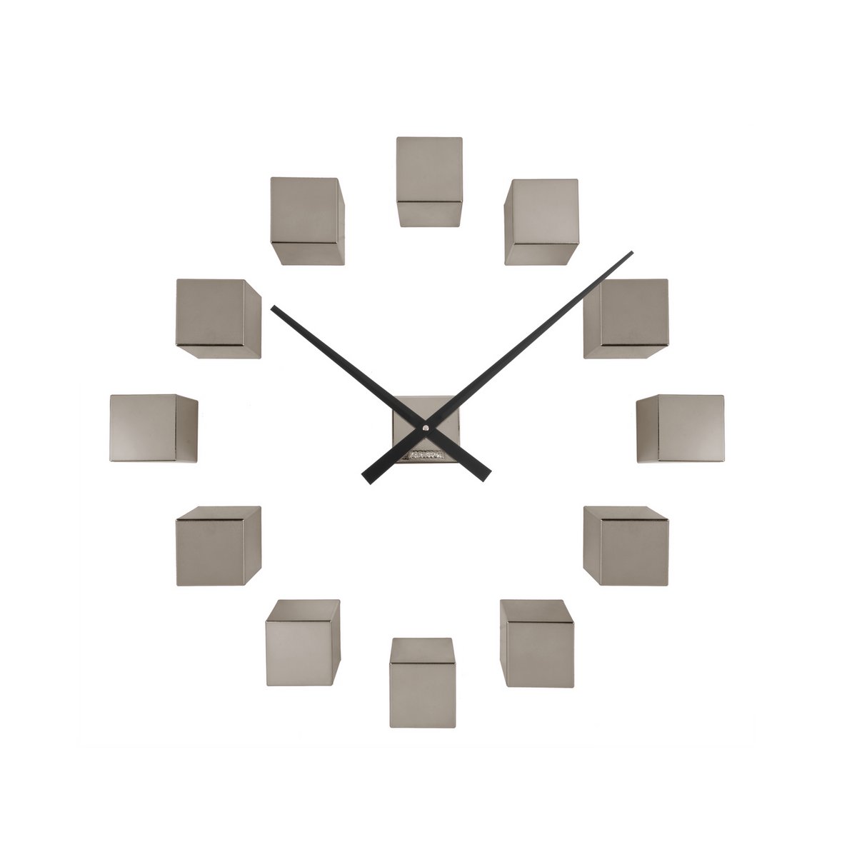 Orologio da parete fai da te cubico metallico