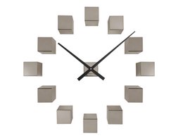 Wandklok DIY Kubiek Metallic