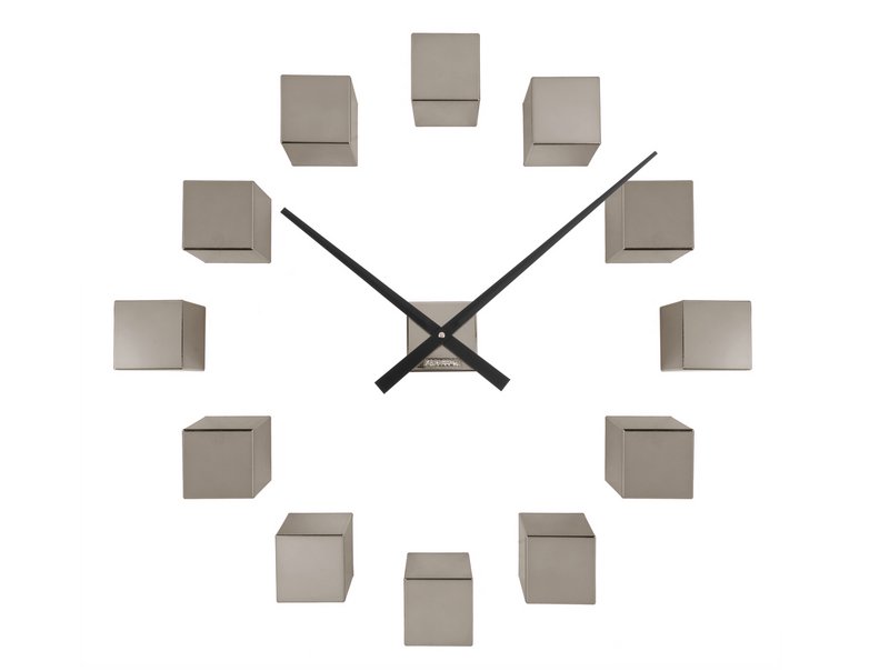 Reloj de pared DIY Cubic Metálico