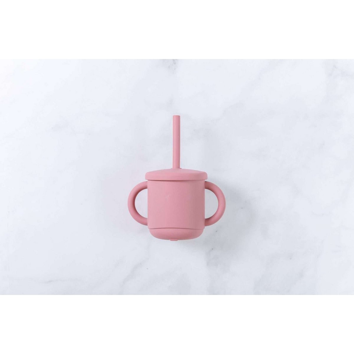 Copo rosa con tampa