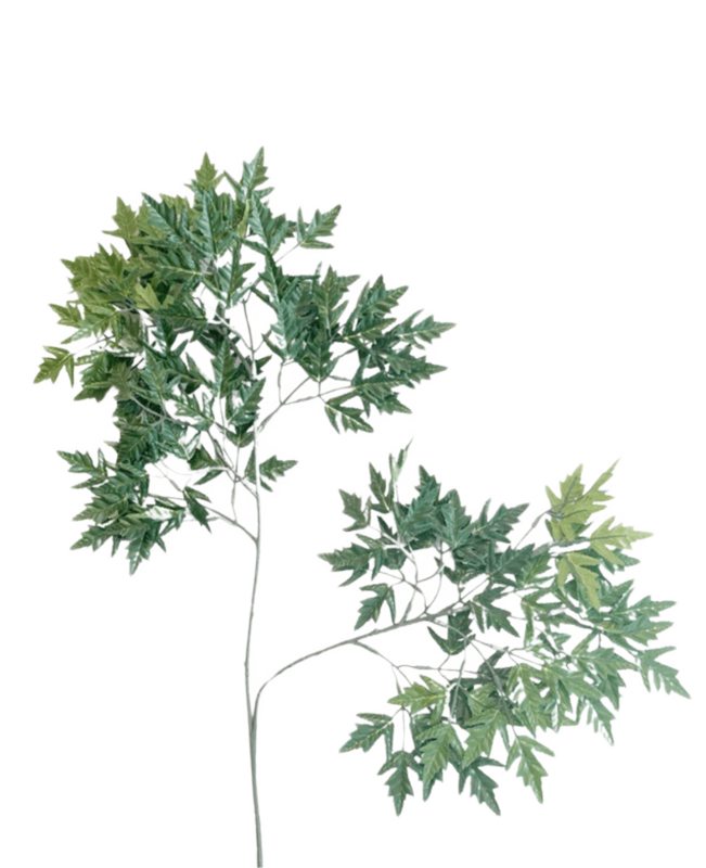 Plateau artificiel Ming Aralia 50 cm vert ignifuge