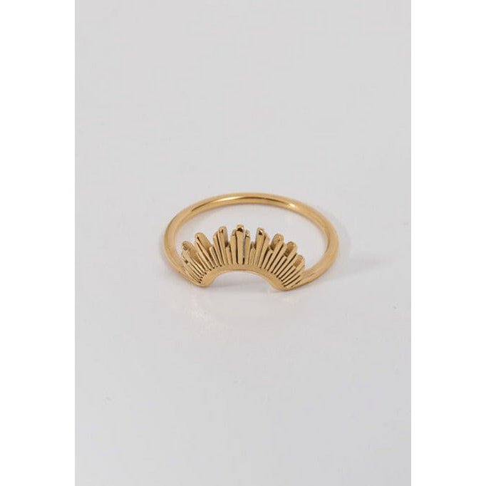 Lucy - Geometrischer Sun Ray Ring