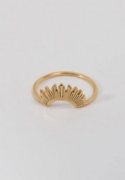 Lucy - Geometrischer Sun Ray Ring