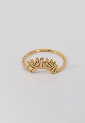 Lucy - Geometrischer Sun Ray Ring