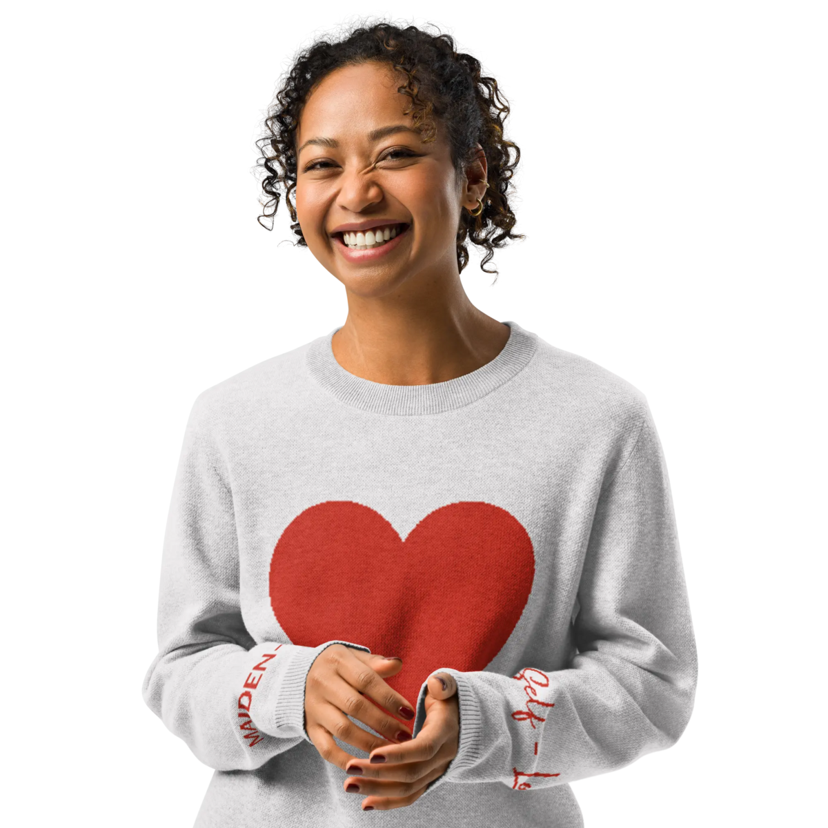 Heart - Pull col rond tricoté BLEACH