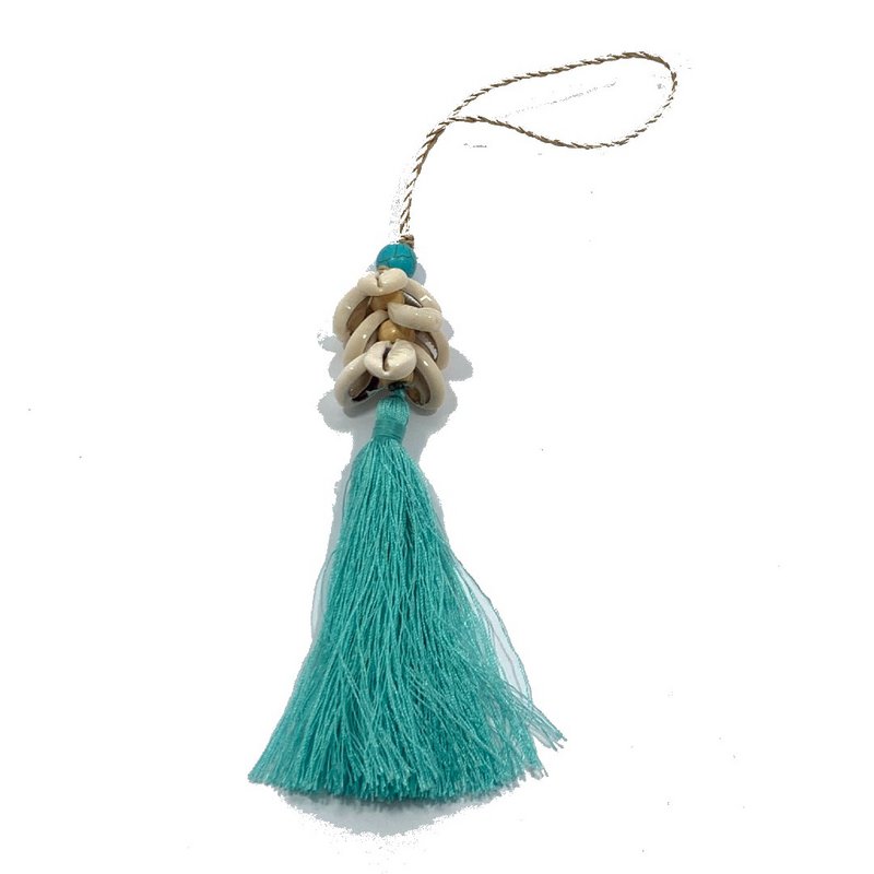 Cowrie pendant tassel