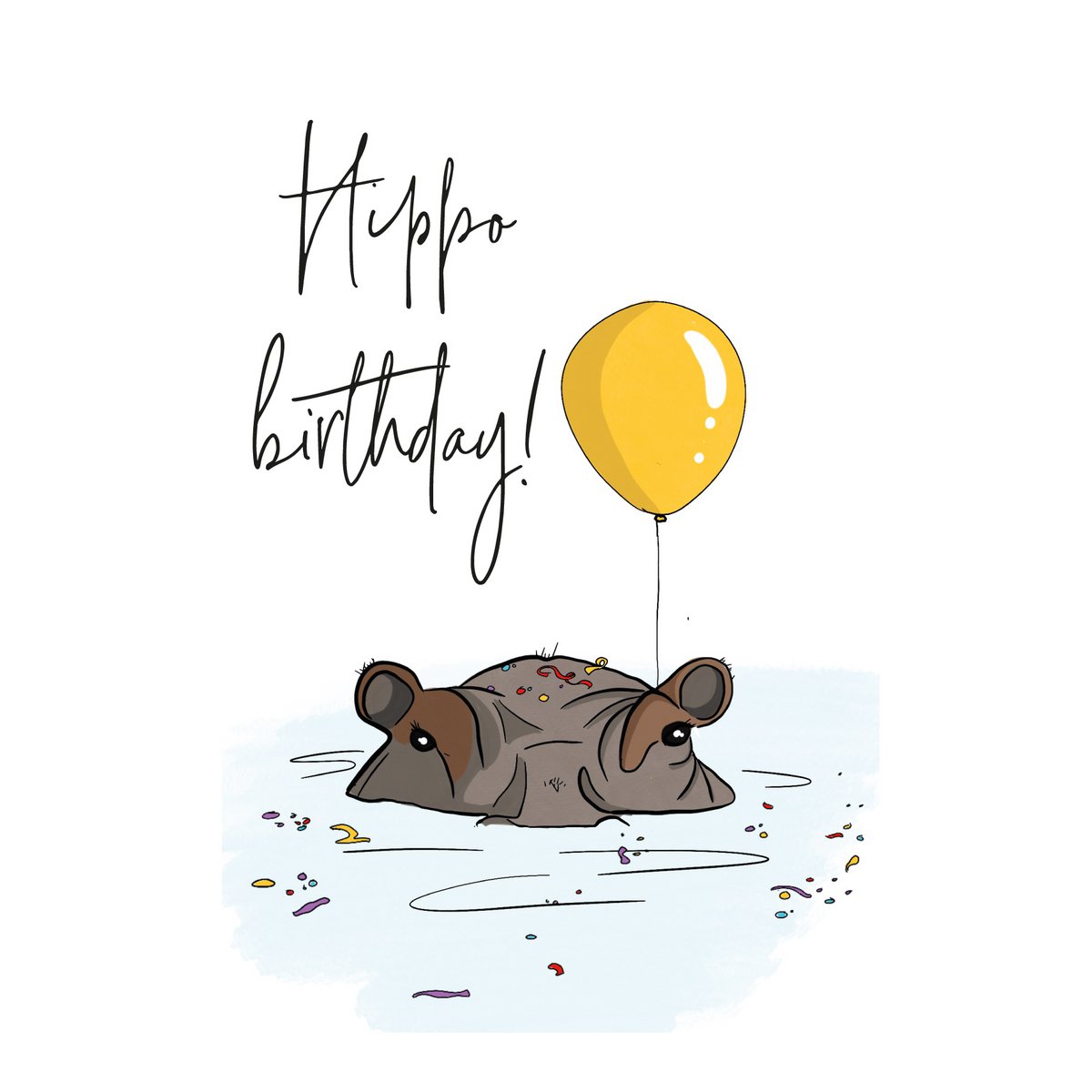 Anniversaire d'hippopotame