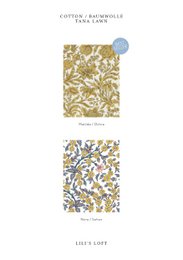 Maschera per dormire fatta a mano in tessuto Liberty London | Matilde / Ocra | Yoga e relax