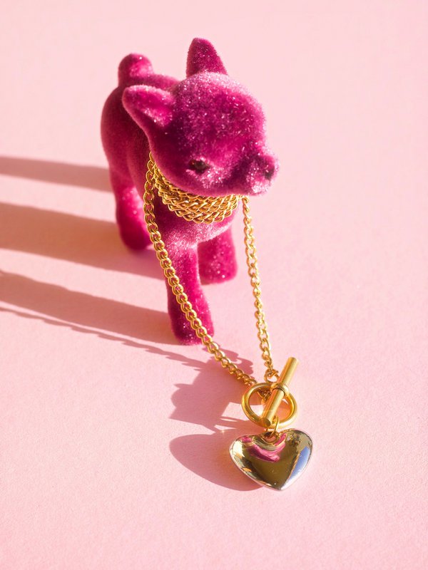 Champ - Heart Earrings and Necklace Set
