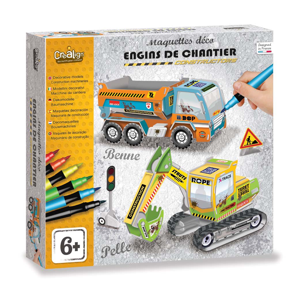 Dekorative Modelle "Baumaschinen"