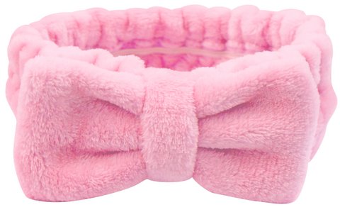 WS pluche hoofdband heet roze