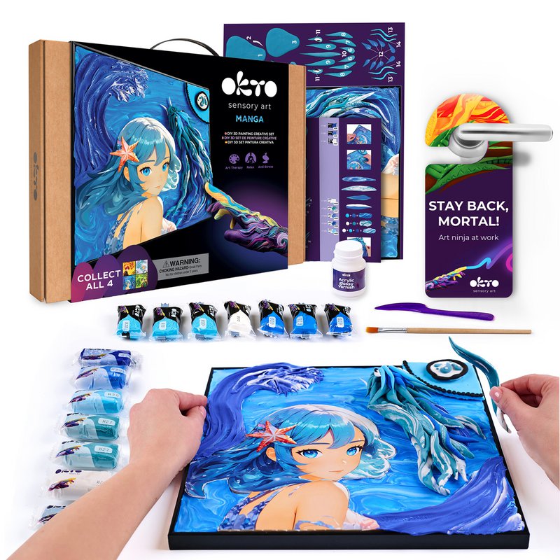 Okto Sensory Art 3D Painting - Manga - Water