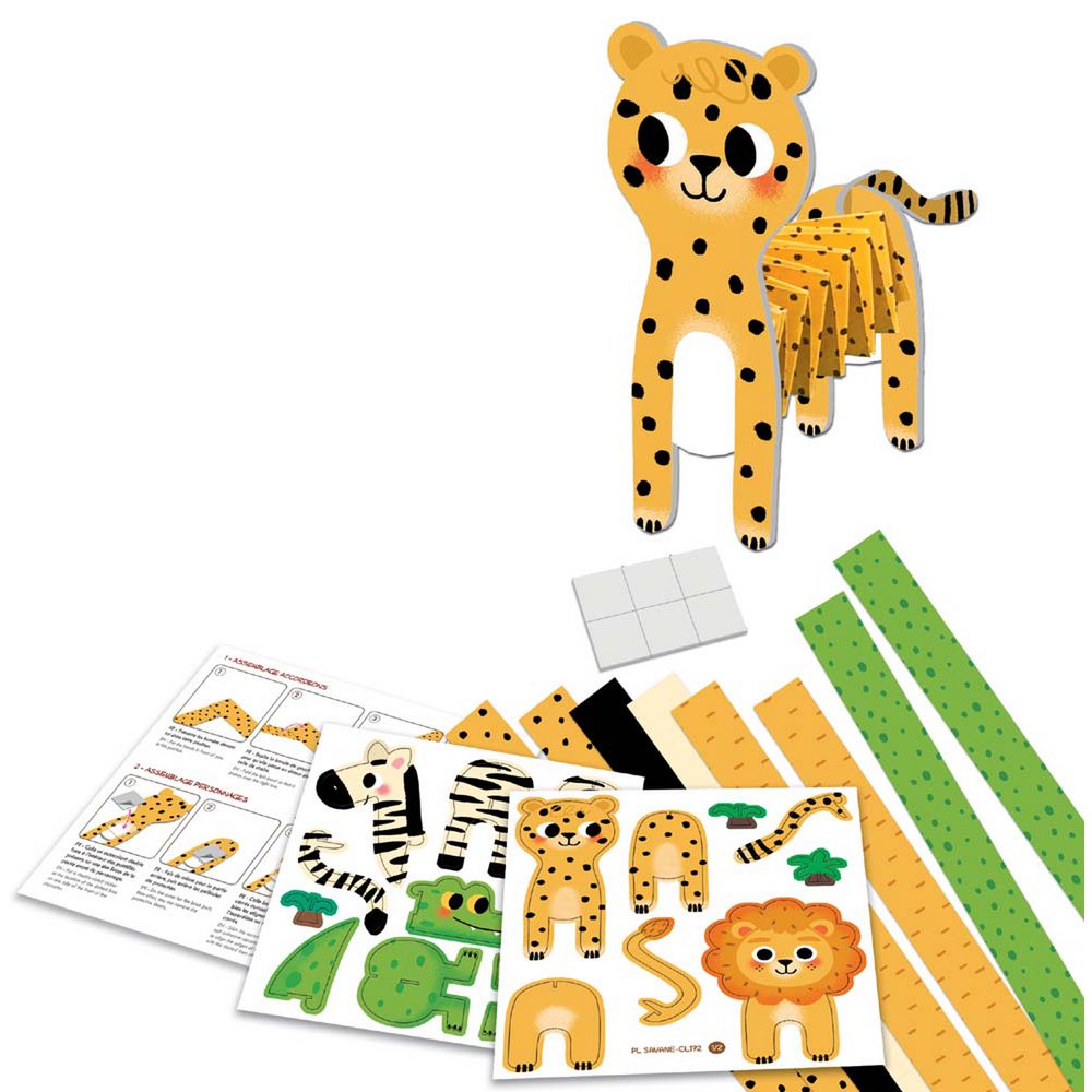 Easy creation, Folding accordions "Animals of the savannah"