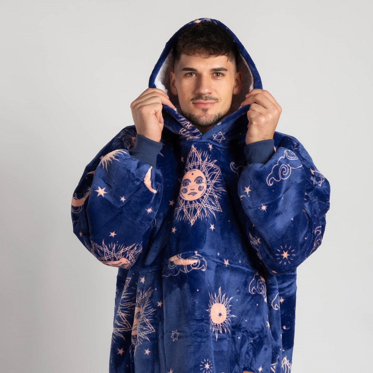 Vitapur - Hoodie blanket + socks - Carrol Blue