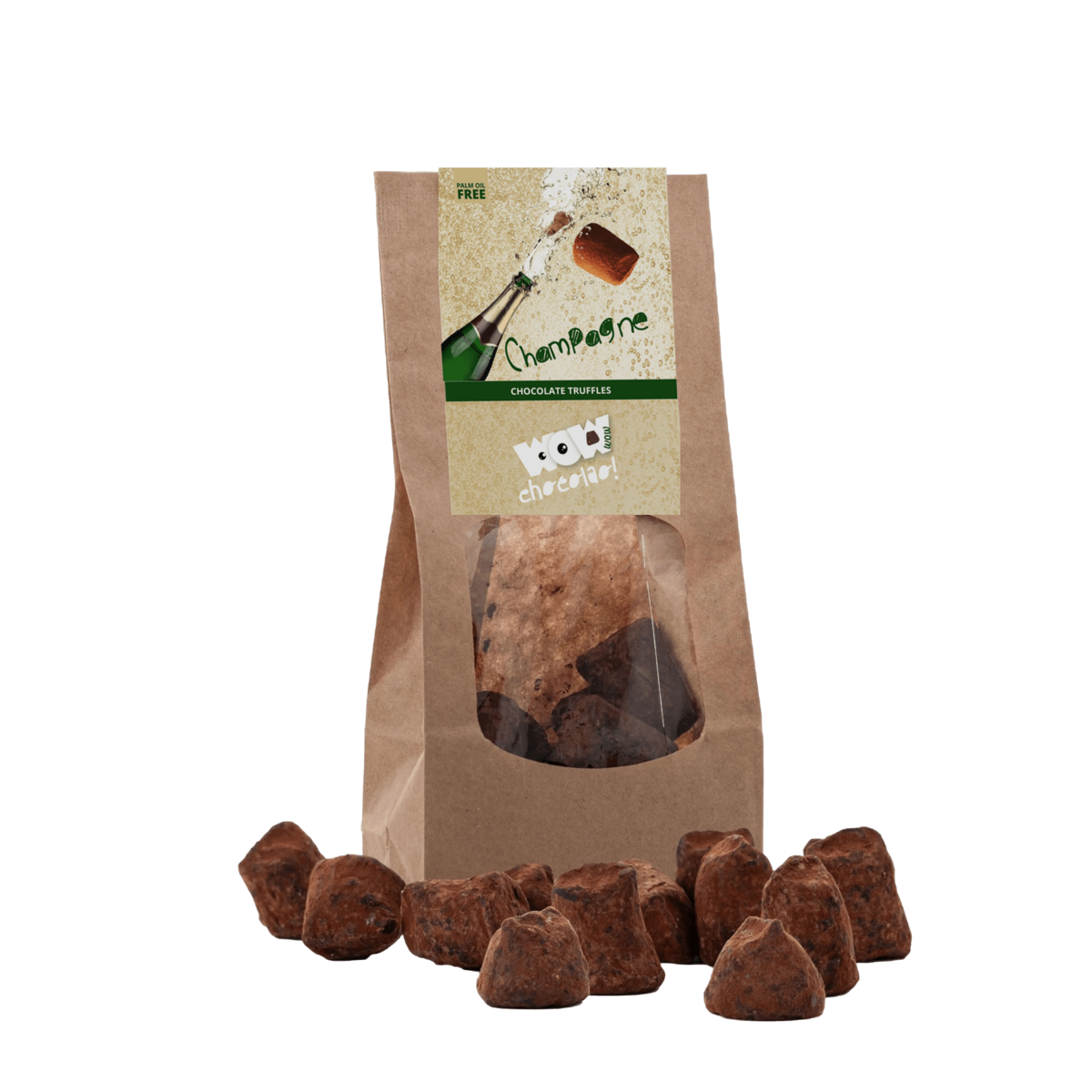 Champagne Chocolate Truffles - Biodegradable packaging 130g