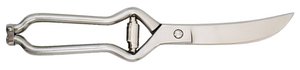 ROSTFREIE KÜCHENSCHERE 24,5 CM - 0,25 Kg - Vollständig aus hochwertigem Edelstahl gefertigt, mit elliptischer Feder, Verschluss und zentralem Stift ebenfalls aus Edelstahl / Sie kann in der Spülmaschine gewaschen und zur Desinfektion in den Autoklave...