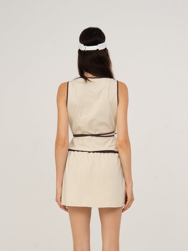 Serve White Sports Wrap Top