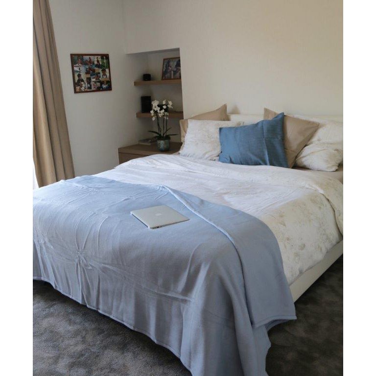 Polair deken 350 gr/m2 - kleur BLEU CIEL 240 x 260 m