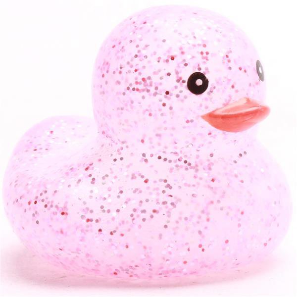 Mini rubber duck glitter - pink - rubber duck