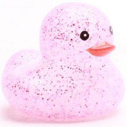 Mini rubber duck glitter - pink - rubber duck