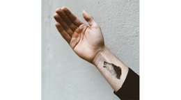 Midlertidig tatovering: Hylende ulv