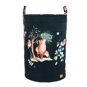 FOX & BIRD TOY BASKET WITH WELT 60X40CM "THE ENCHANTED GARDEN"