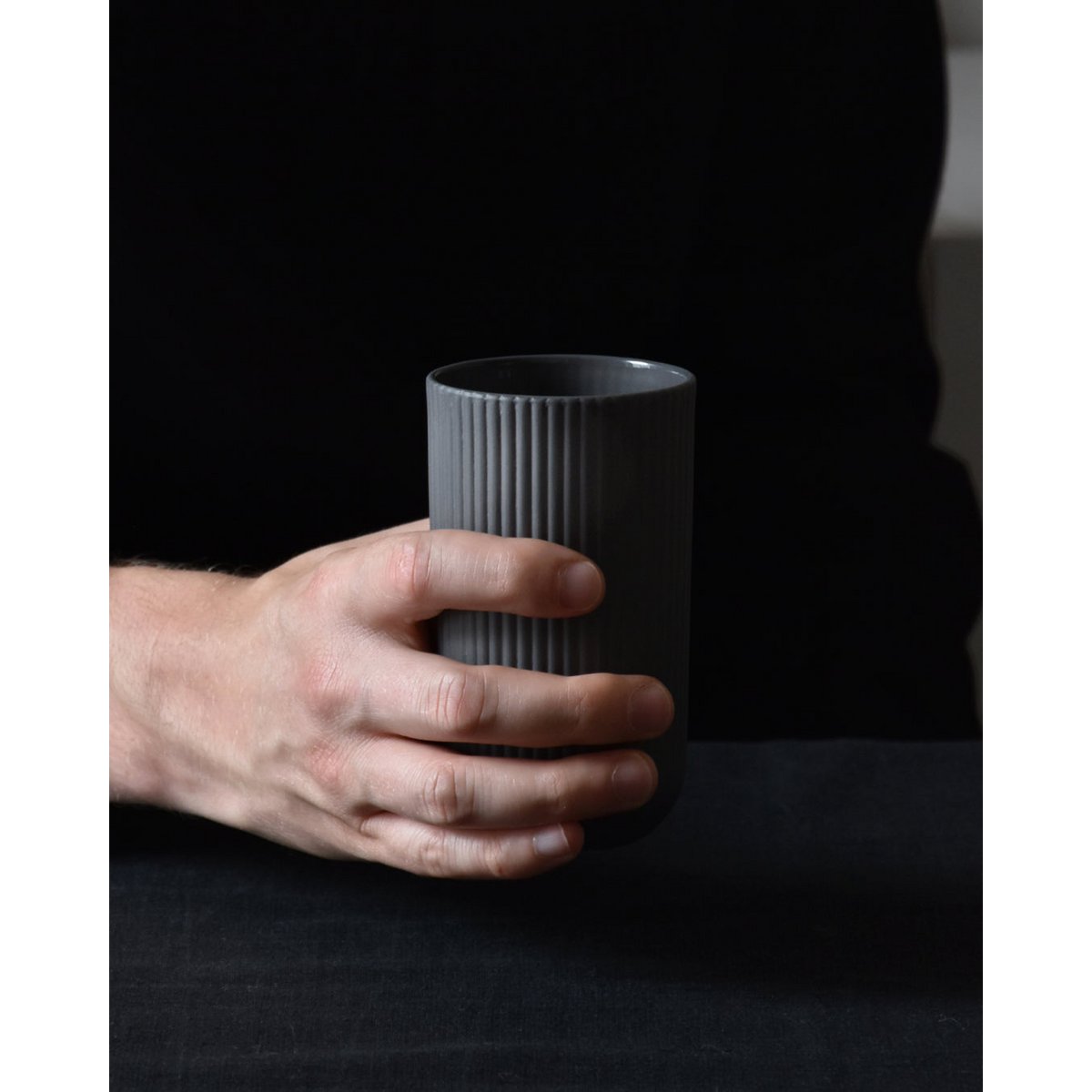 Tazza alta Colonna | grigio scuro