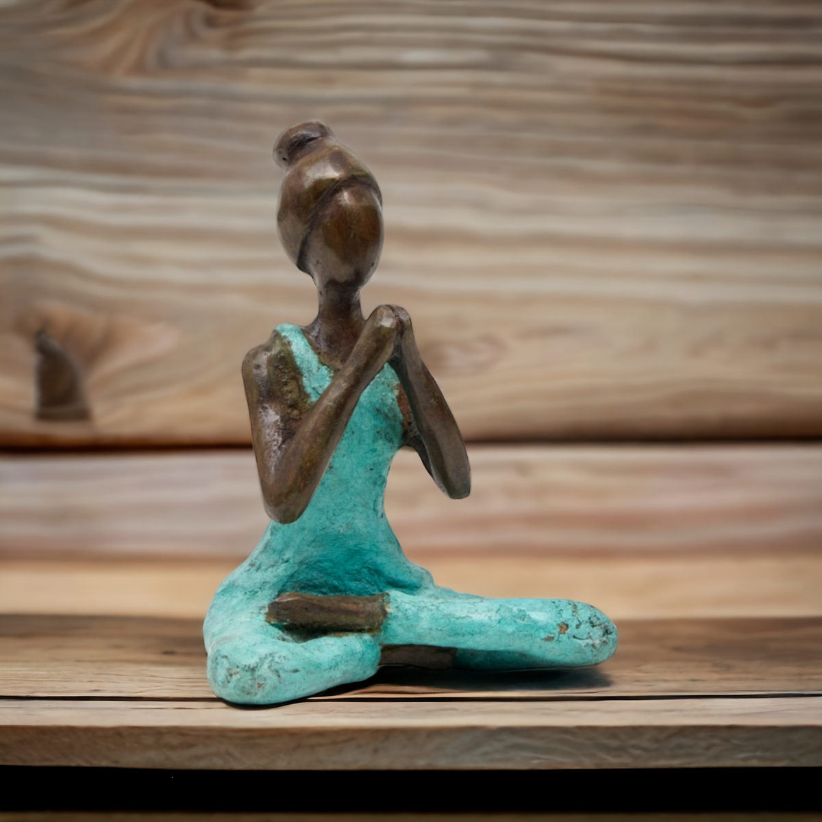 Bronze skulptur yoga "Danielle" | af Hamidou | forskellige farver og størrelser