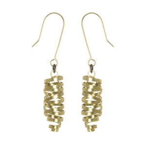 Brass Ribbon Laurita Earrings