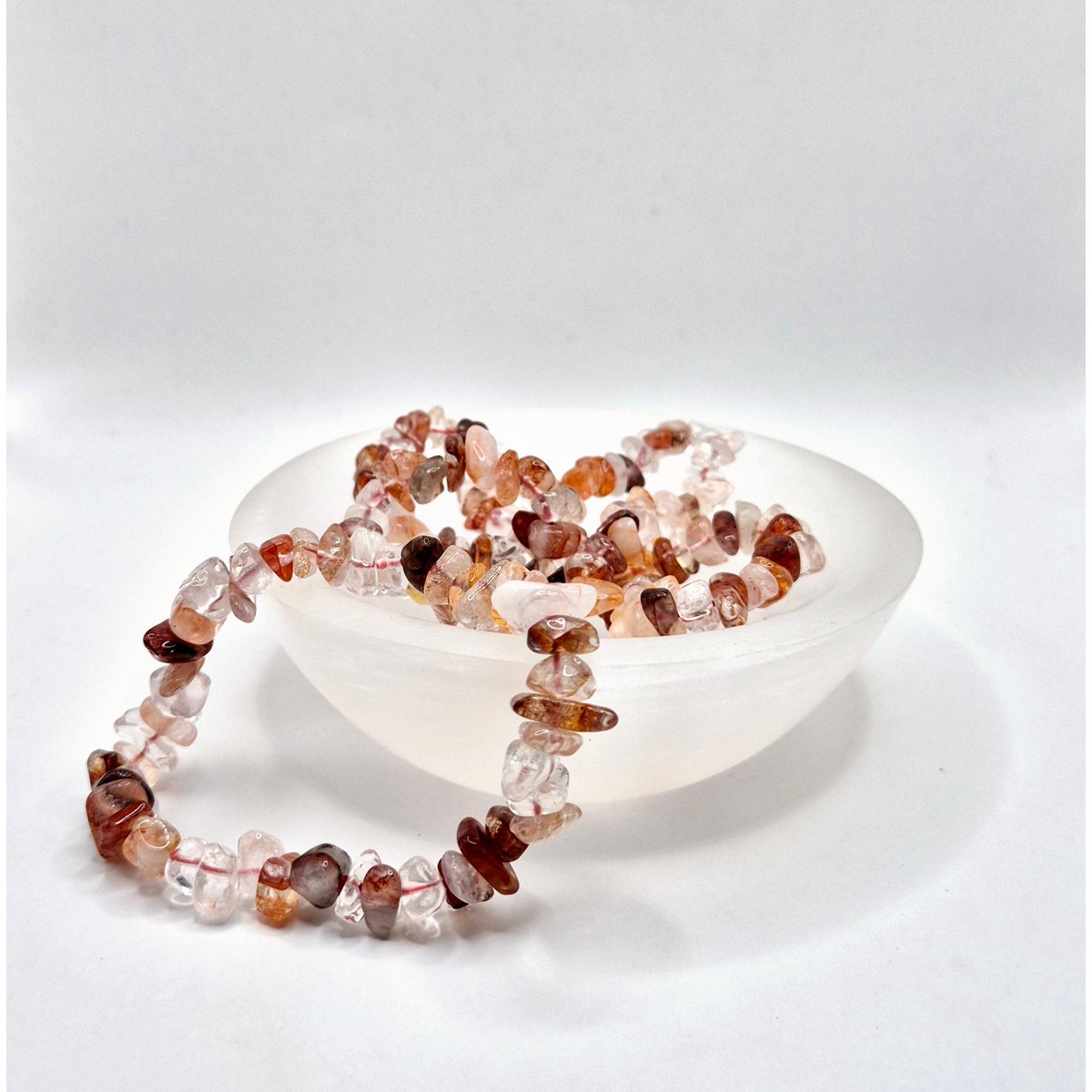 Kristal Edelsteen Armband Vuurkwarts - 19 cm (vuurkwarts)