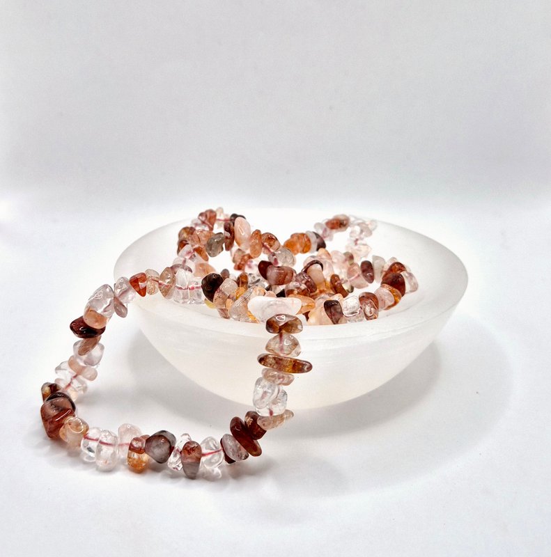 Kristallen Edelsteen Armband Fire Quartz - 19 cm (vuurkwarts)