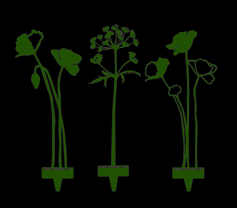 Poppy open up - Objeto de acero corten
