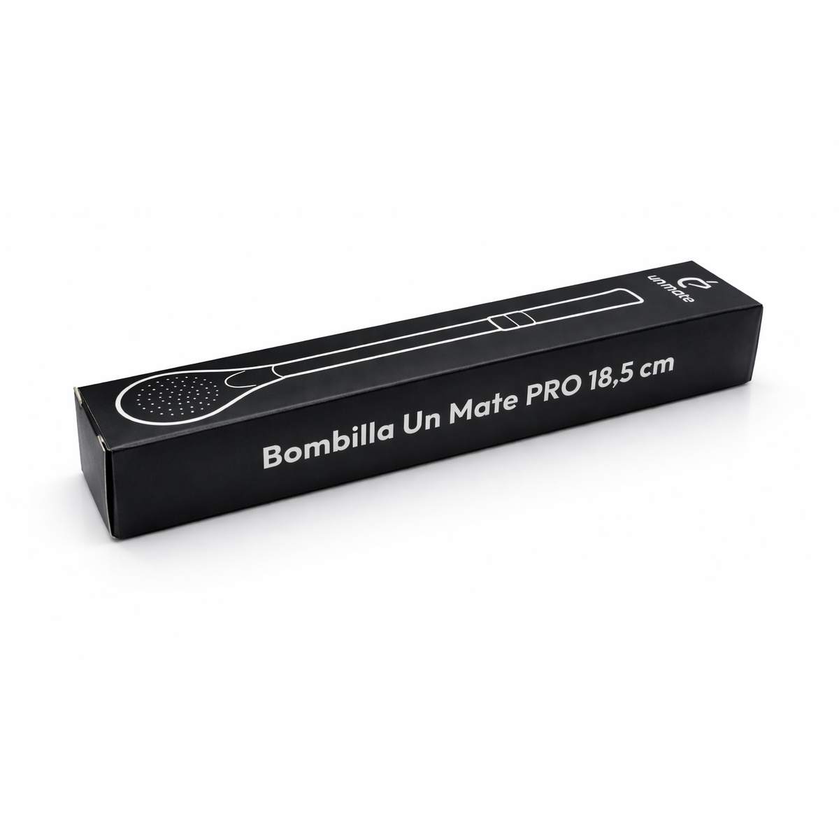 Bombilla Un Mate Pro 18,5 cm – Premium-Filterstrohhalm aus INOX-Stahl zum Trinken von Yerba Mate-Tee