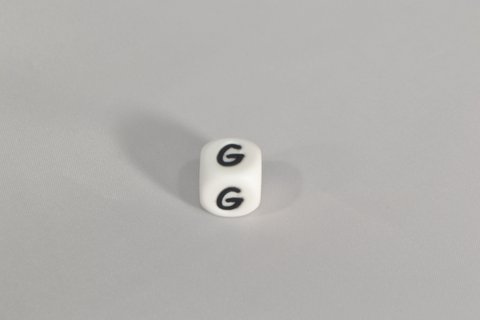 Silikonperlenbuchstabe G.