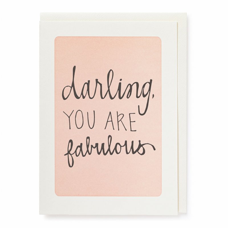 Cartes d'archiviste wenskaart - chérie tu es fabuleuse