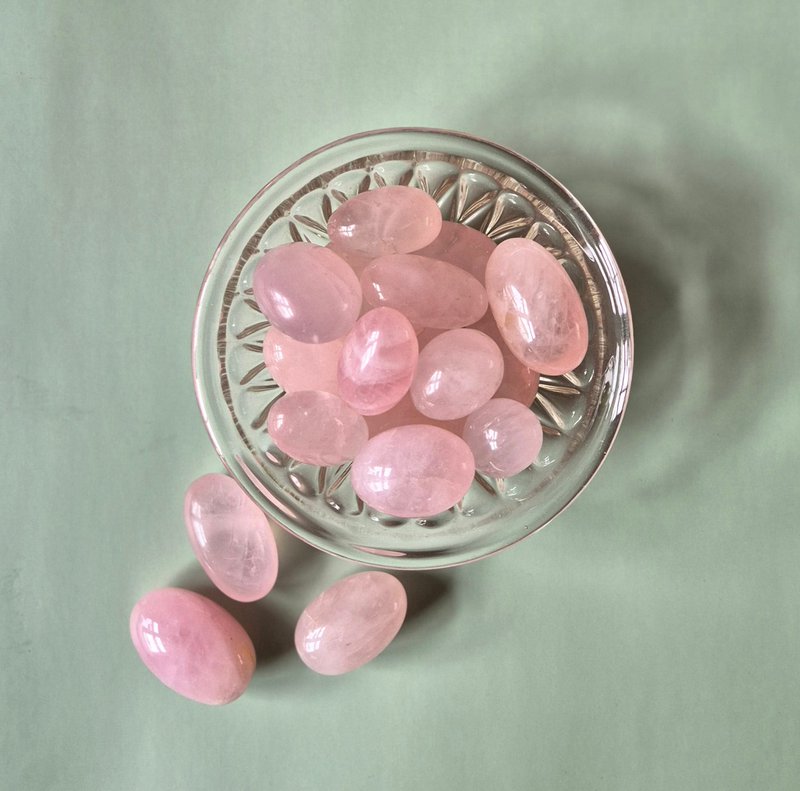Big Crystal Rose Quartz Tumbled Gemstone 3-5cm Rozenkwarts Trommelsteen Knuffelsteen Zaksteen Christmas Kerstmis Cadeau Idee