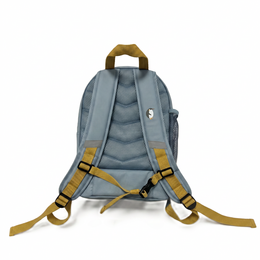 Sac à dos pour enfants Jenard® - sac à dos léger pour la maternelle, l'école, le sport et les voyages | avec compartiment pour gourde, réflecteurs | Bleu/carte du monde avec des animaux