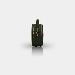 '' MADEIRA  '' Runde Umhängtasche aus Leder