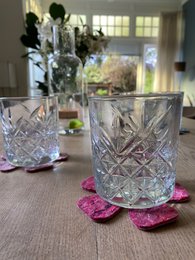 Untersetzer in Geschenkbox, Set mit 4 Kleeblättern