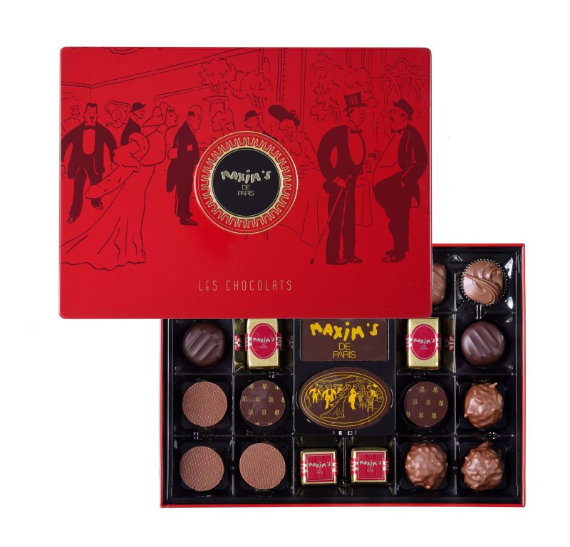 Æske med 22 assorterede chokolader - 215 g