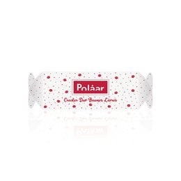 Creamy, moisturizing lip balm in a red and white polka dot package.