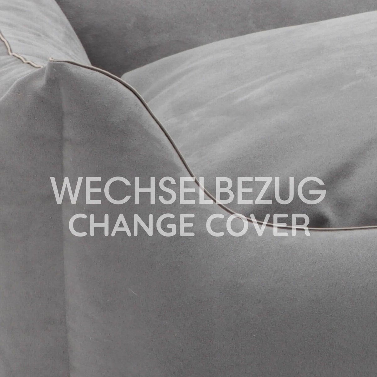 Wechselbezug Hundebett Box Bett Alcanterra anthrazit
