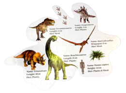 Rompecabezas de piso - Dinosaurios (INT)